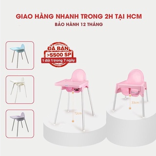 Ghế ăn dặm cho bé Glosby Babyhop,ăn dặm kiểu nhật & BLW, 2 chế độ chân