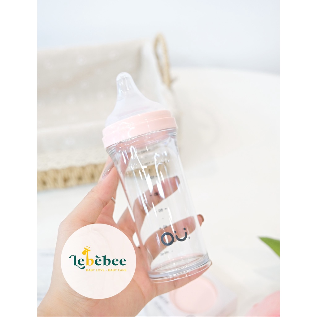Bình sữa cao cấp OU WISH Hàn Quốc 140ML ( kèm núm số 1 cho bé 0m+)