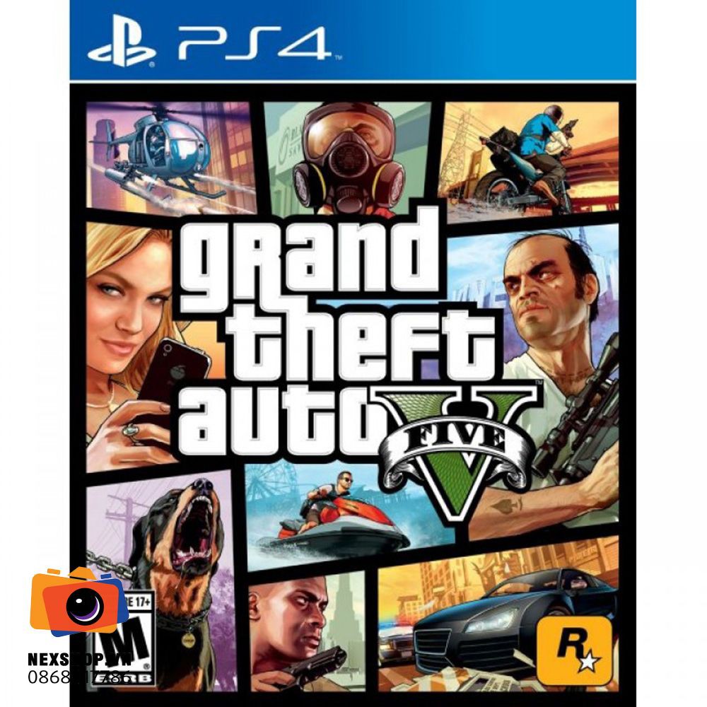 Đĩa Grand Theft Auto V | Bản Premium - Game PS4 - Hệ US