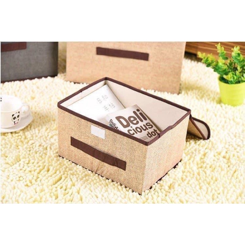 Combo 2 Hộp Vải Đựng Đồ Tiện Lợi, Thùng Đựng Quần Áo Đa Năng