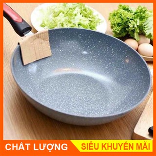 Chảo chống dính vân đá ceramic sâu lòng sìz 32cm
