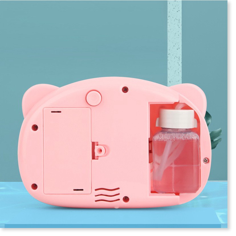 Máy ảnh thổi bong bóng Đồ chơi tự động có nhạc hình chú heo hồng đáng yêu cho bé