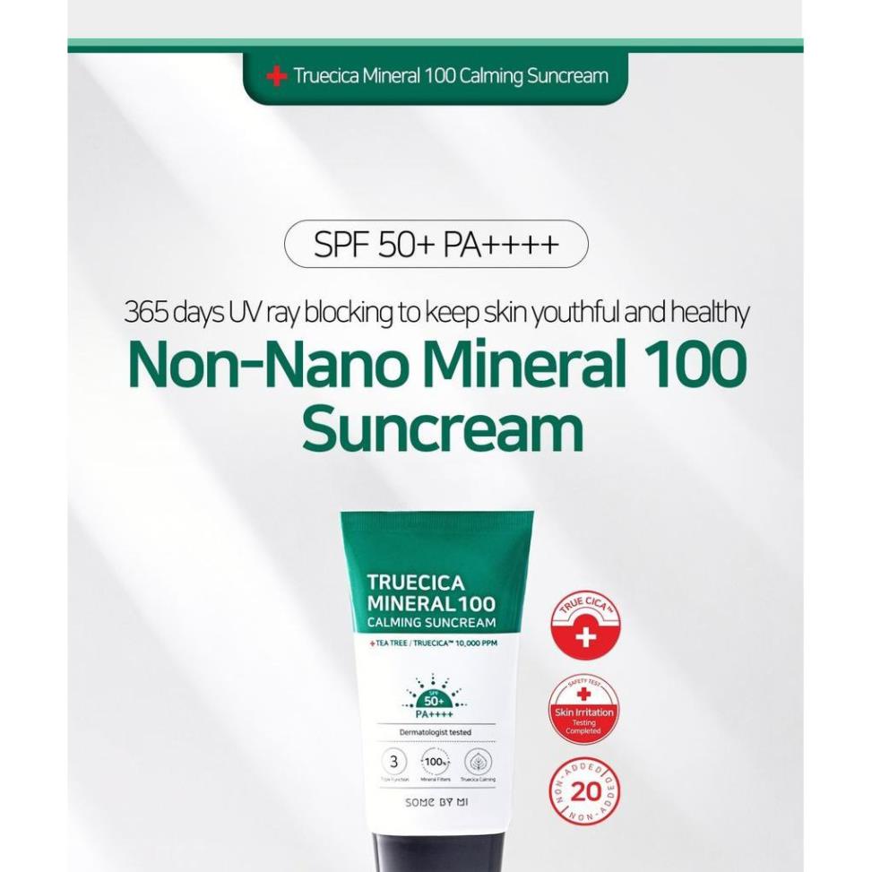 KEM CHỐNG NẮNG SOME BY MI TRUECICA MINERAL 100 CALMING SUNCREAM 50ml