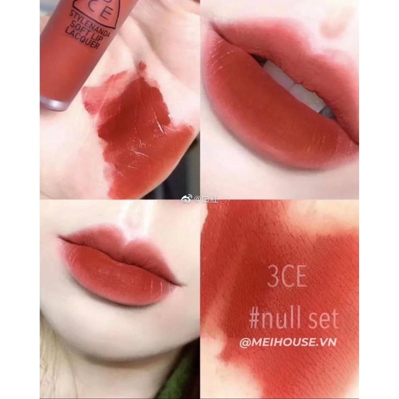 Son kem 3ce Cloud lip tint/Lip lacquer/Velvet lip tint