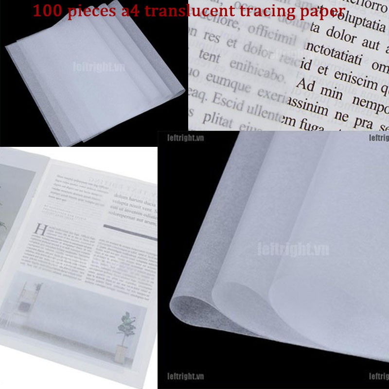 Set 100 Tấm Giấy Mờ Dùng Để Viết Thư Pháp Tiện Dụng