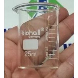 Cốc thủy tinh biohal 5 -10-25 ml