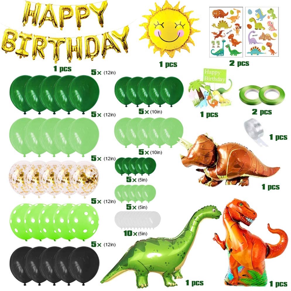Bộ 66 Bong Bóng Trang Trí Tiệc Sinh Nhật Cho Bé