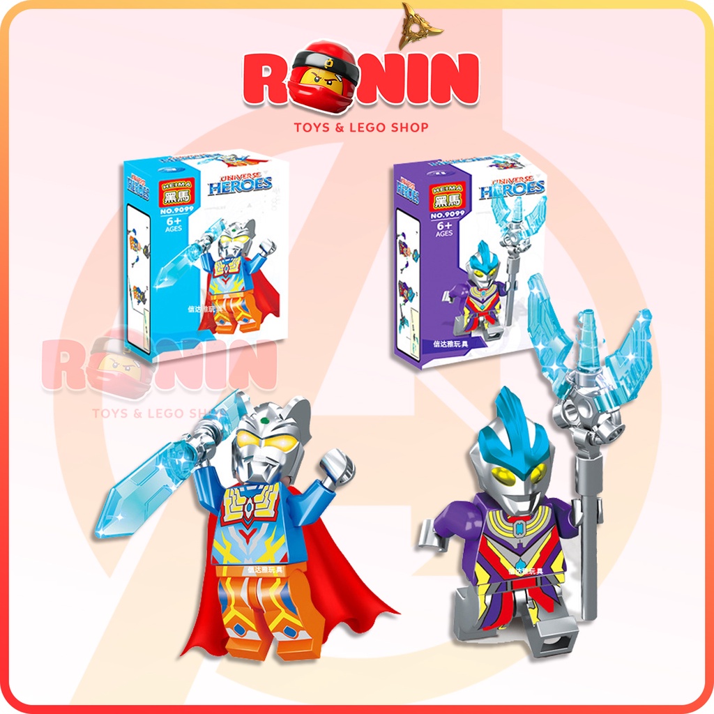 Lắp Ráp Lego Minifigures Nhân Vật Ultraman / Siêu Nhân Điện Quang