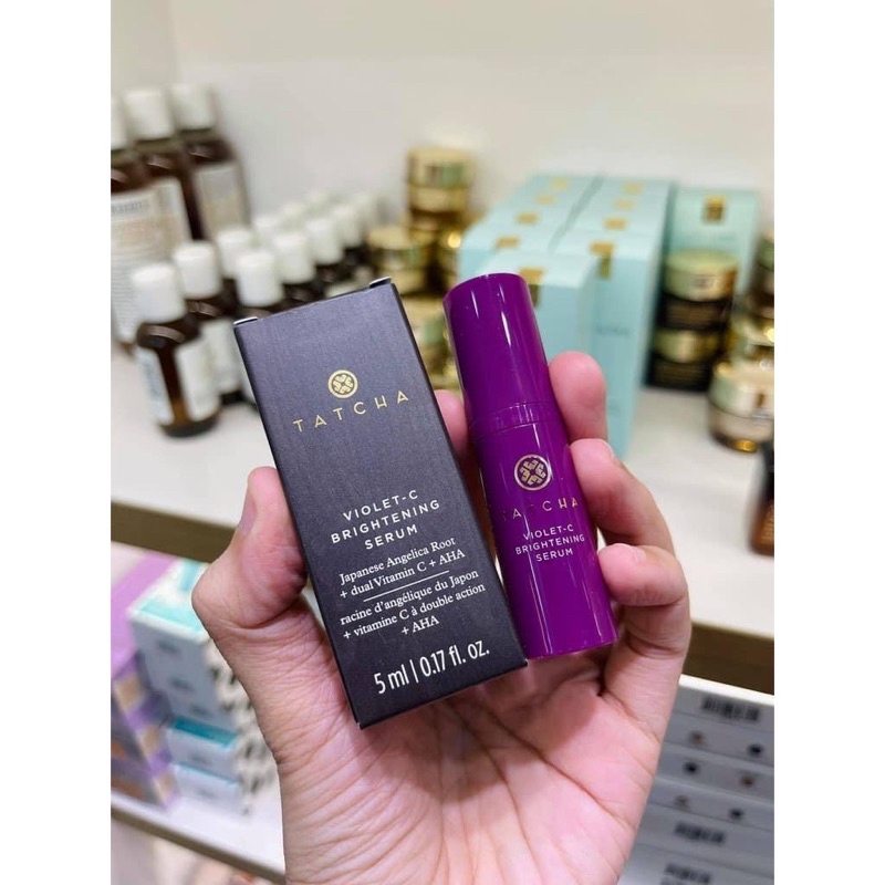 Tinh chất sáng da giảm thâm TATCHA VIOLET C BRIGHTENING SERUM 20% VITC + 10 % AHA