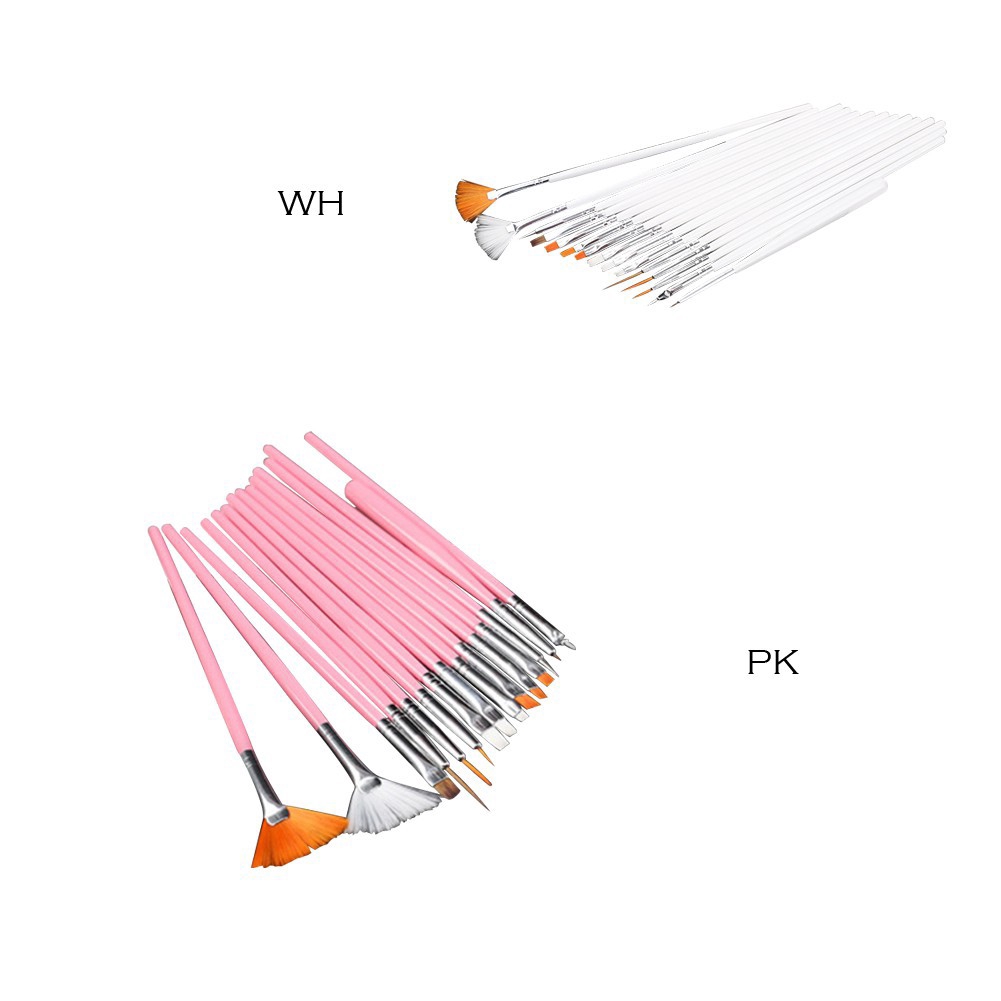 [Hàng mới về] Set 15 cọ vẽ móng tay nghệ thuật dễ sử dụng tiện lợi