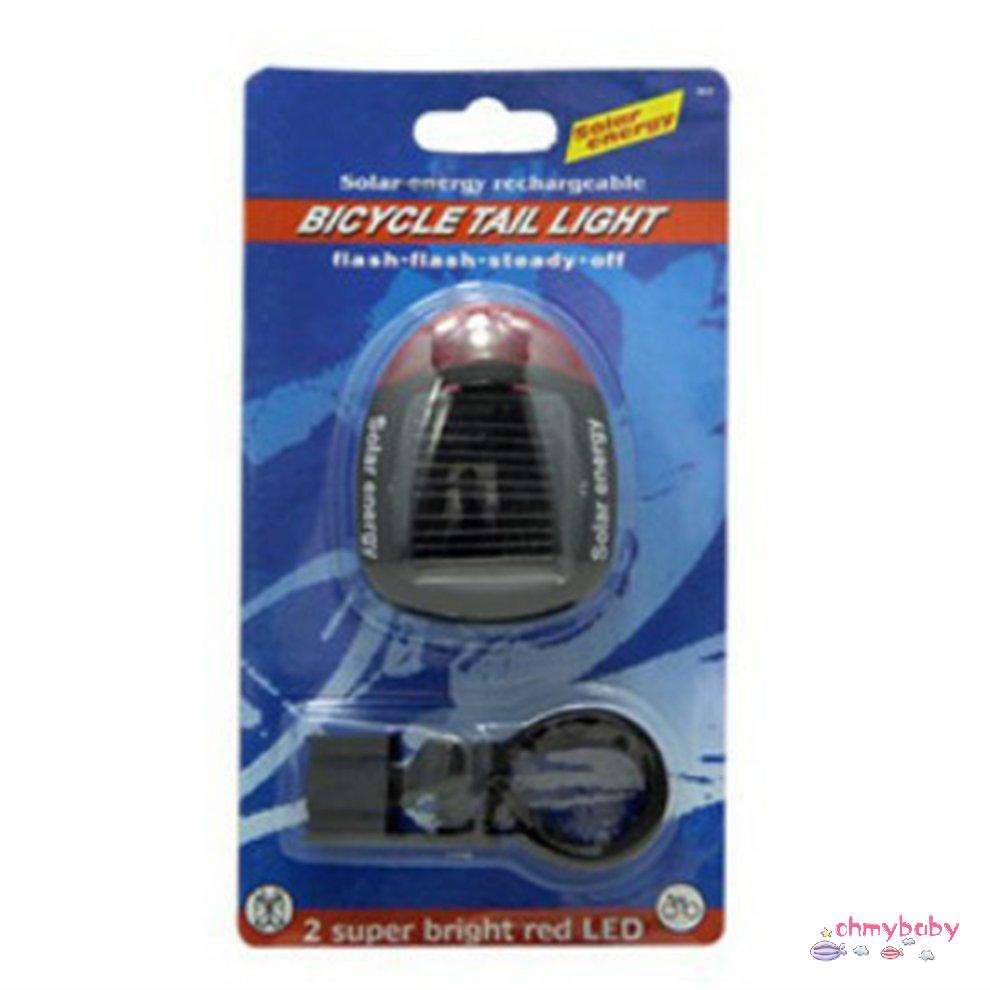 Đèn LED phía sau được hỗ trợ năng lượng mặt trời Đèn hậu nhấp nháy Đèn xe đạp An toàn [8/2]