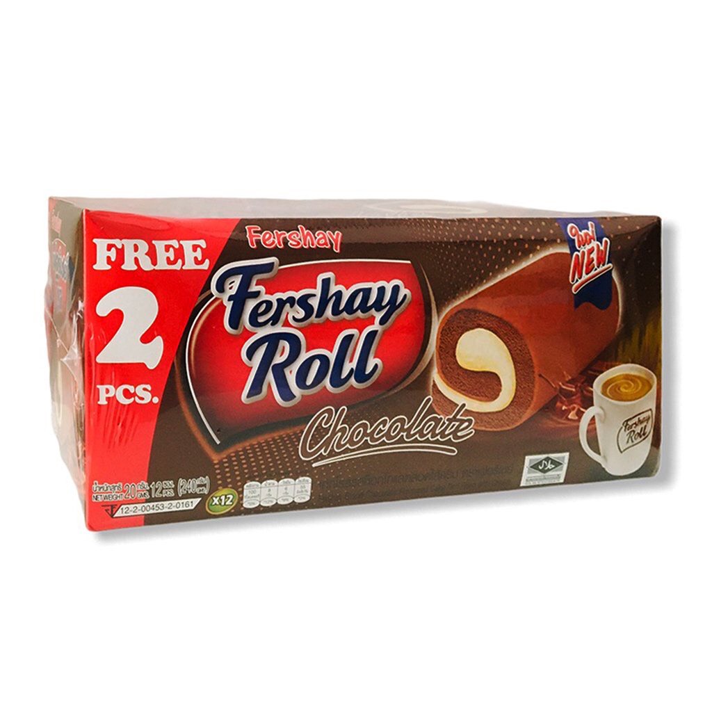 Bánh Bông Lan Cuộn Trứng Fershay Roll Thái Lan 240g