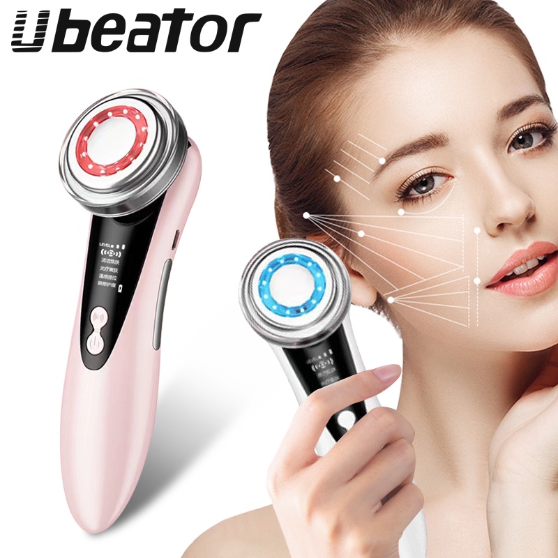 Máy mát xa mặt Ubeator 4 trong 1 có đèn LED giúp cải thiện quầng thâm và chống nếp nhăn