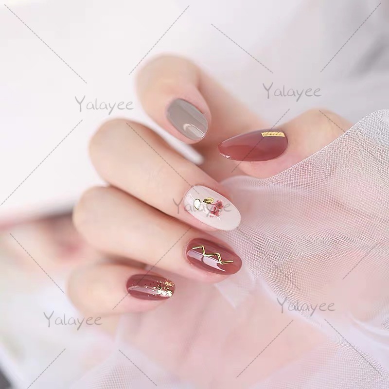 Miếng Dán Trang Trí Móng Tay 3D Bằng Kim Loại 8718#