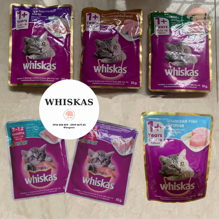 Pate Whiskas - thức ăn ướt cho mèo
