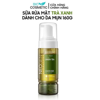 Sữa Rửa Mặt Tạo Bọt Trà Xanh Dành Cho Da Mụn Neogen Dermalogy Real Fresh Foam Green Tea 160ml