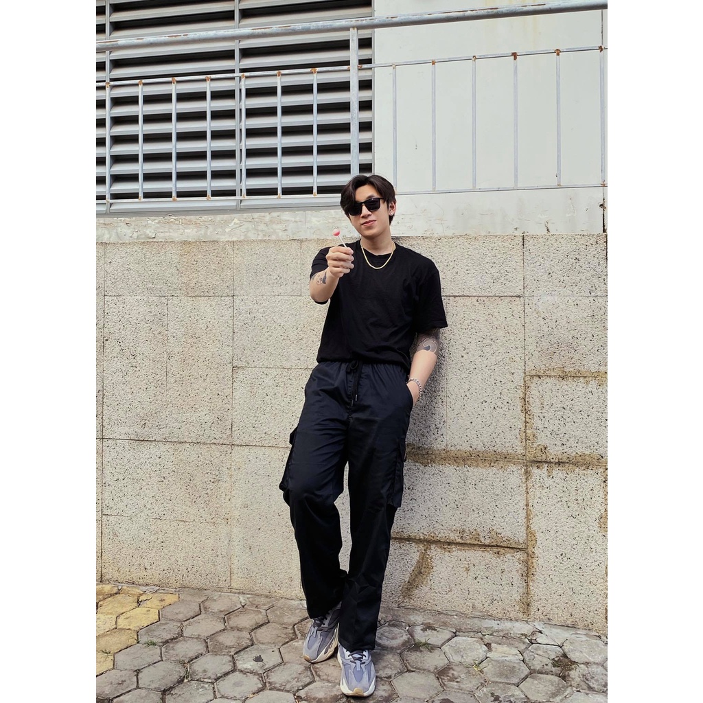 Quần dài Richness Cargo Pants màu đen, KAKI - Local Brand Chính Hãng