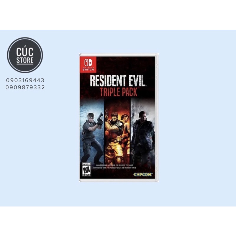 Băng chơi game Nintendo Switch: Resident Evil Triple Pack (4-5-6)