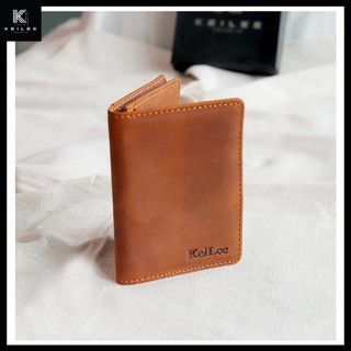Ví đựng thẻ KeiLee da bò thật, ví nam mini