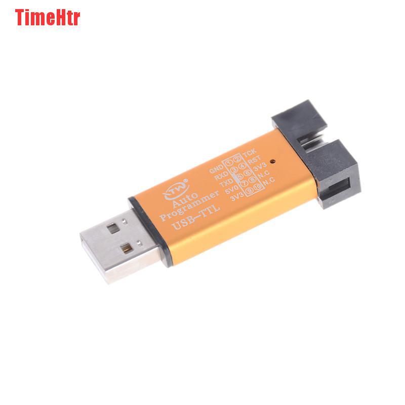 TimeHtr STC microcontroller automatically download line USB to TTL without manual cold start programmer