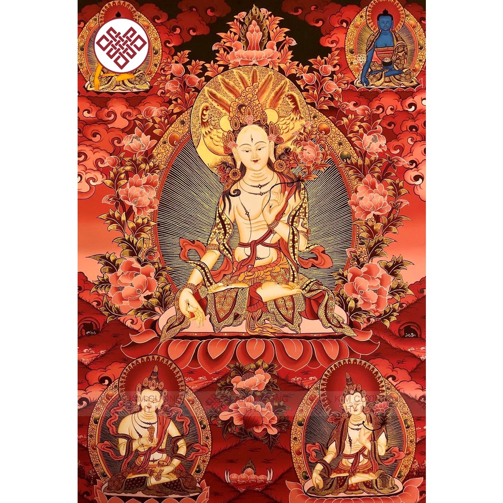 Tranh Mandala Thangka [Kim Cương Hỷ Lạc] Vẽ Tay Nepal