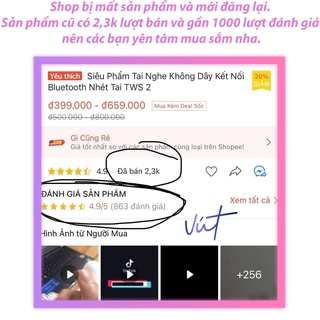Tai Nghe Không Dây Bluetooth Thương Hiệu TWS 2 - Đổi Tên - Định Vị - Tháo Tai - Dừng Nhạc - Tai nghe bluetooth