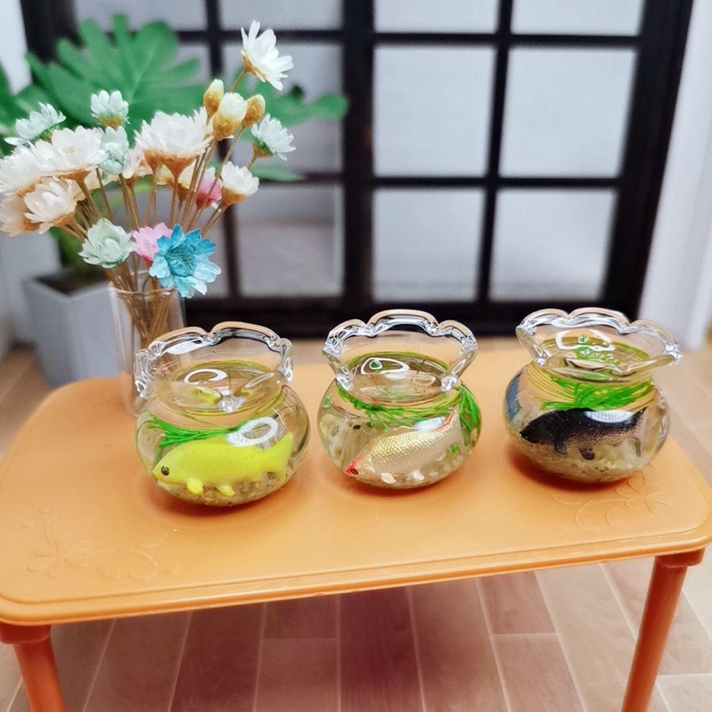 PATRICIA Bể Cá Mini Bằng Thủy Tinh Nhân Tạo Dễ Thương