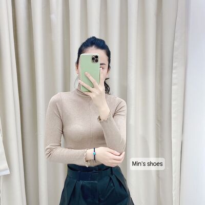 Min's Shoes - Áo Giữ Nhiệt Hộp Nữ Cổ Bèo Siêu Xinh Áo 474