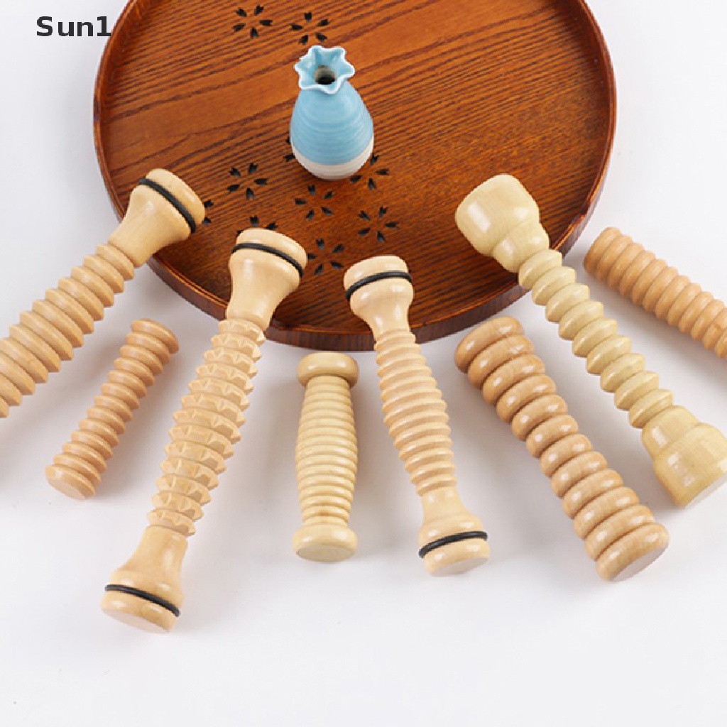 Sun1 &gt; Gậy Lăn Massage Cơ Thể Bằng Gỗ