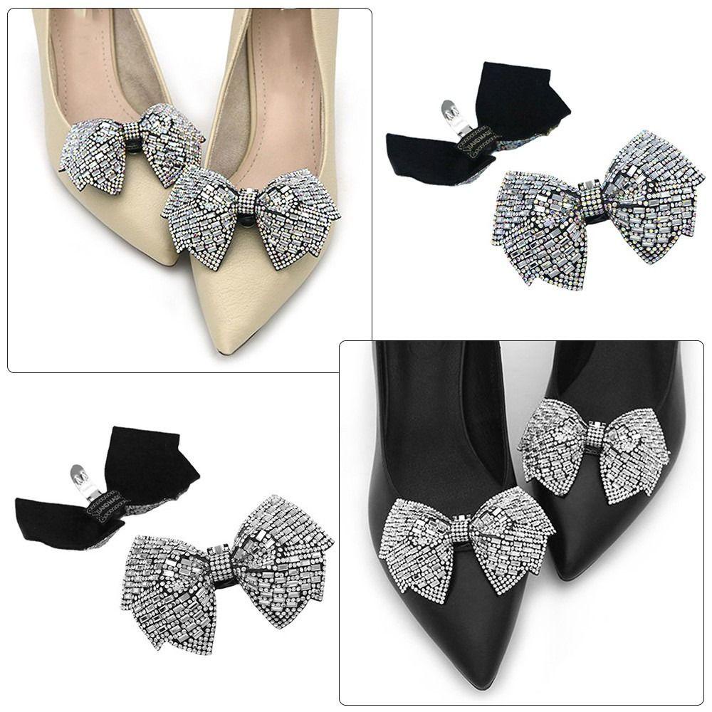 OSIER1 Set 2 Kẹp Giày Đính Đá Trang Trí Cô Dâu Ngày Cưới