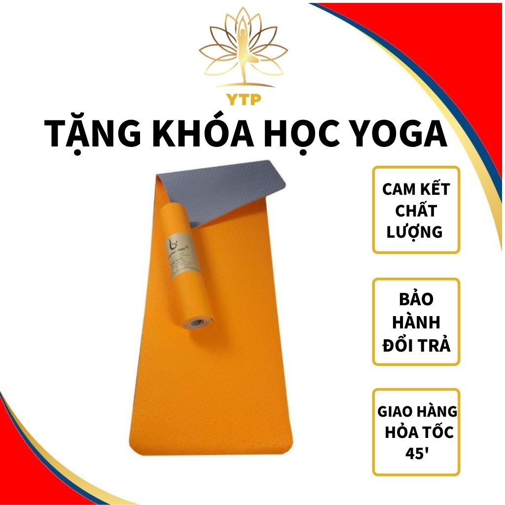 Thảm Tập Yoga Chống Trượt Cao Cấp L1ECOPRO6L2M Hoa Văn Lạ Bám Tốt, Dễ Dàng Vệ Sinh