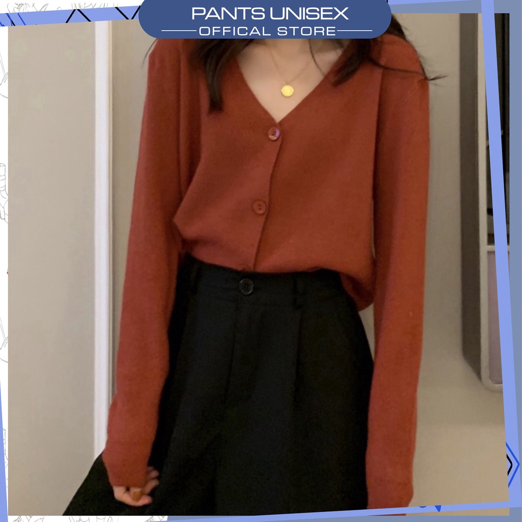 ⚡[ RẺ VÔ ĐỊCH ] Áo cardigan tay dài cổ chữ V thời trang Hàn Quốc cho nữ 1HIT_Unisex Pantsunisex | BigBuy360 - bigbuy360.vn