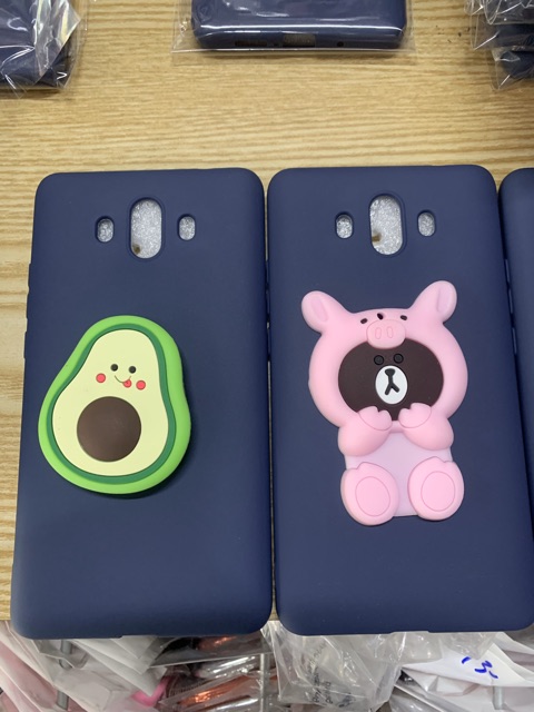 Ốp lưng Huawei Mate 10 pro dẻo màu hình nổi kute