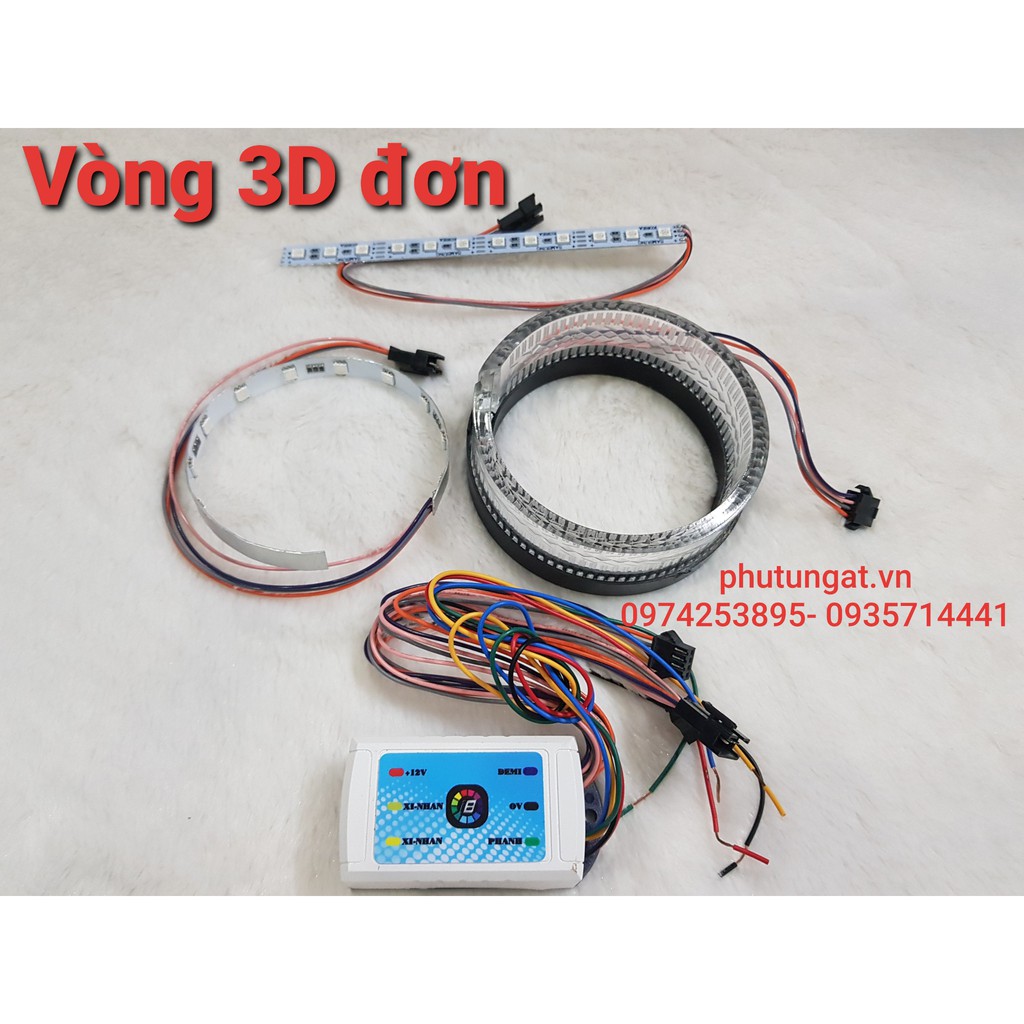 Vòng 3D đơn tùy chỉnh màu, hiệu ứng trên điện thoại