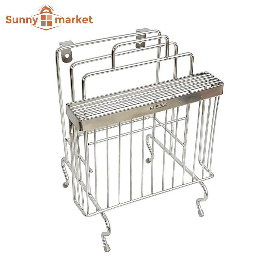 Kệ dao 2 thớt inox 304 cao cấp