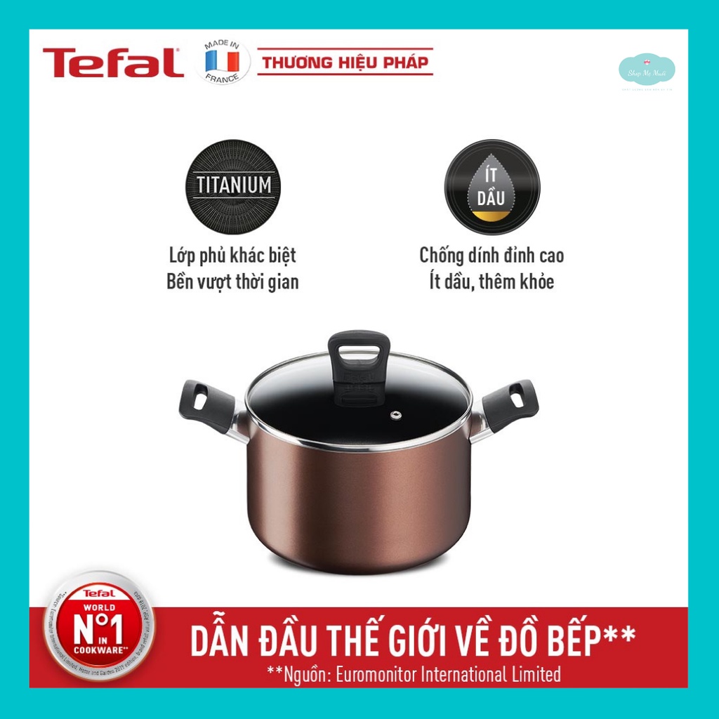 Nồi thân cao Tefal Day By Day G1436105 22Cm - Hàng chính hãng