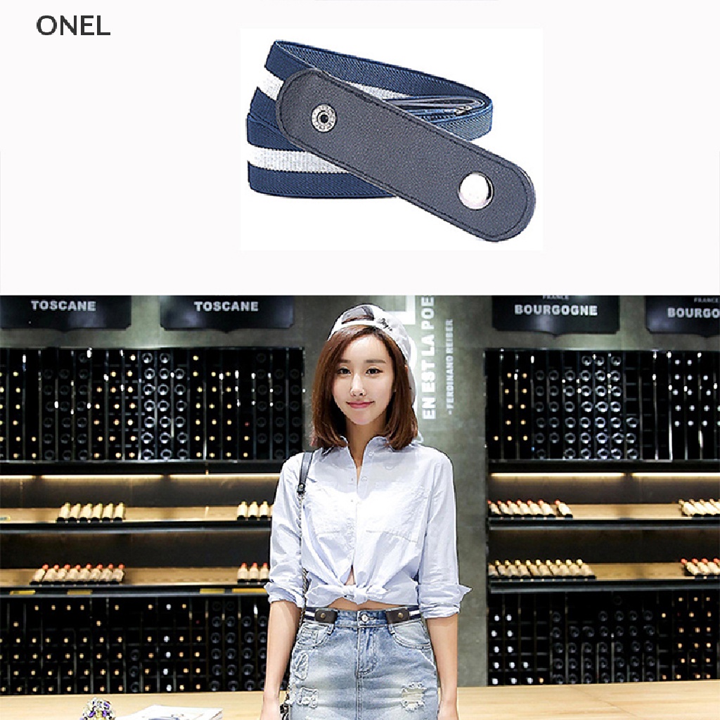 Thắt Lưng Không Khóa Cài Co Giãn Cho Quần Jean