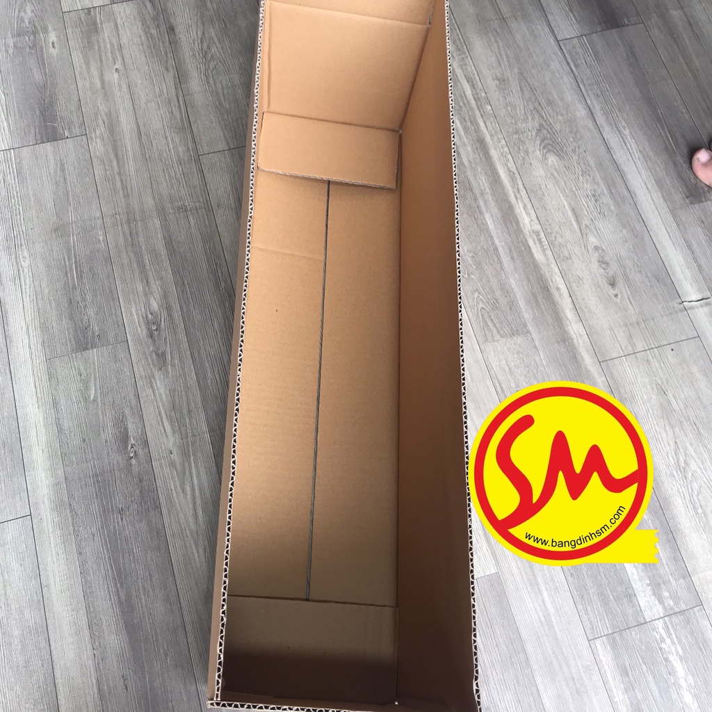 THÙNG CARTON, HỘP CARTON GIÁ RẺ sóng B  3 lớp size 60x16x16 chuyên dùng ĐÓNG GÓI CÁC SẢN PHẨM, VẬN CHUYỂN DỄ DÀNG