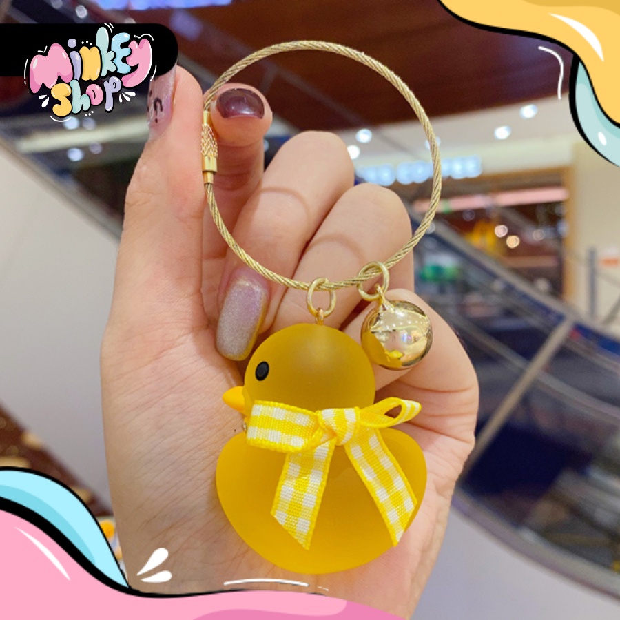 Móc Khóa Đẹp Hình Vịt Cute phụ kiện Túi Xách dễ thương -Minkey
