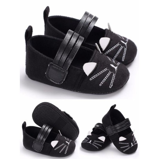 Giày tai mèo/ trái tim/nơ cho bé gái size 0-12m