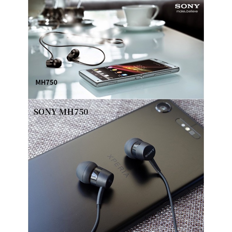 Tai Nghe Nhét Tai Sony MH750, Tai Nghe Siêu Trầm Dòng Xperia Cho Sony Z 1 2 3 Xiaomi Huawei Samsung