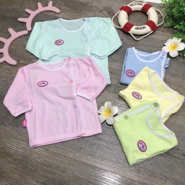 Áo sơ sinh dài tay Baby Born chất liệu vải cotton cho bé 2,5 ~7kg