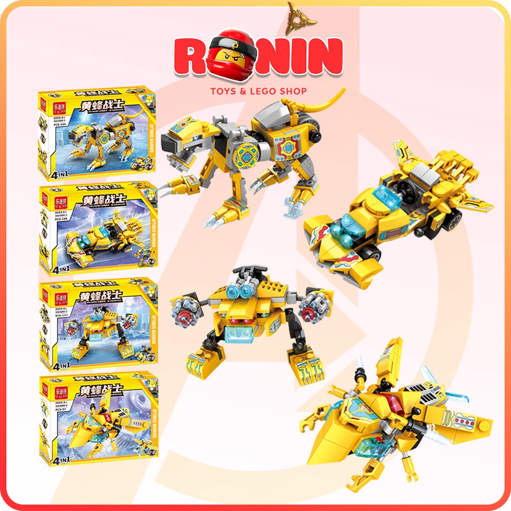 Bộ Đồ Chơi Lắp Ráp Robot Transformers : Robot Biến Hình 4in1