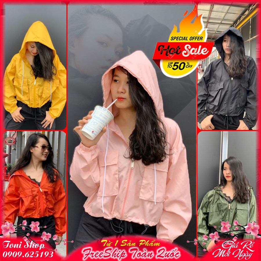 ÁO KHOÁC DÙ Cánh Dơi 1 Lớp (M760 - 5 Màu)