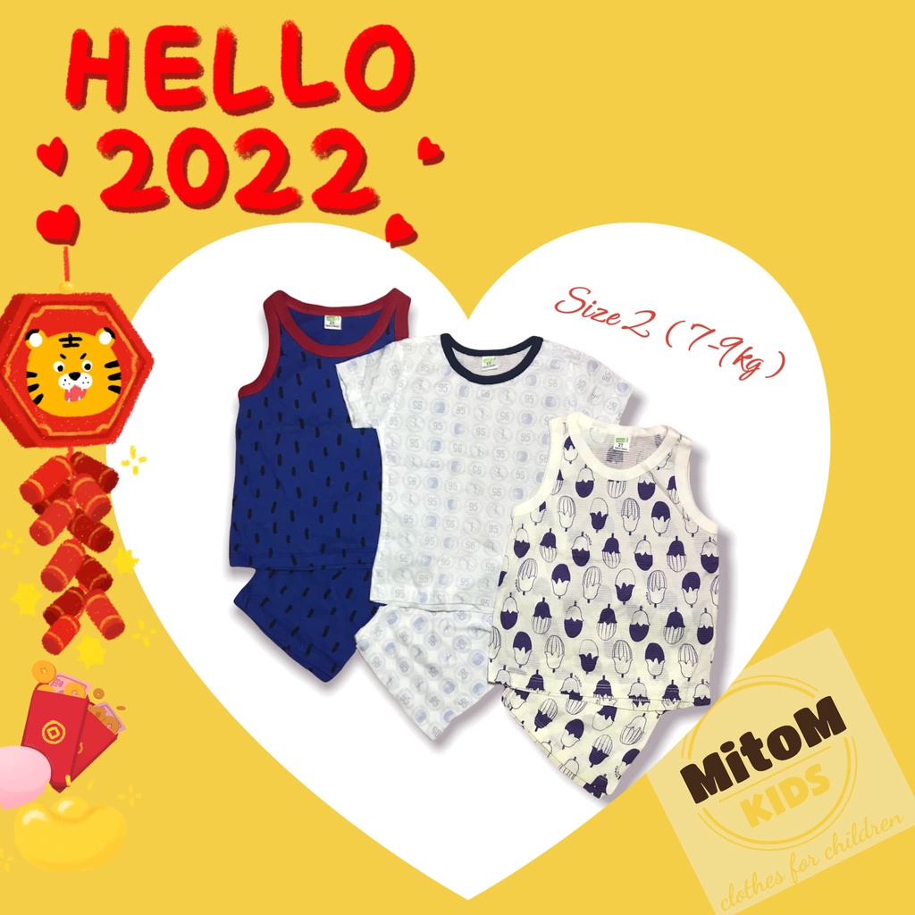 [SALE SỐC] Set 3 bộ 6-12m ♥️ FREESHIP ♥️ Chất thun cotton giấy siêu nhẹ, mềm mịn, thấm hút tốt, họa tiết tươi sáng