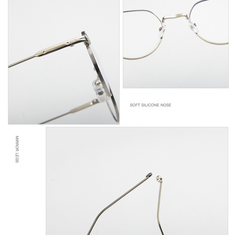 Mắt Kính Gọng Tròn Chống Ánh Sáng Xanh Thời Trang Cá Tính Cho Nam Nữ