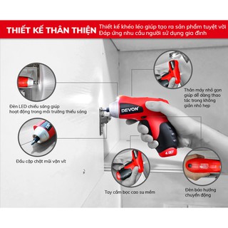 Máy vặn vít 4V Devon 5601-Li-4 (đầu vặn)