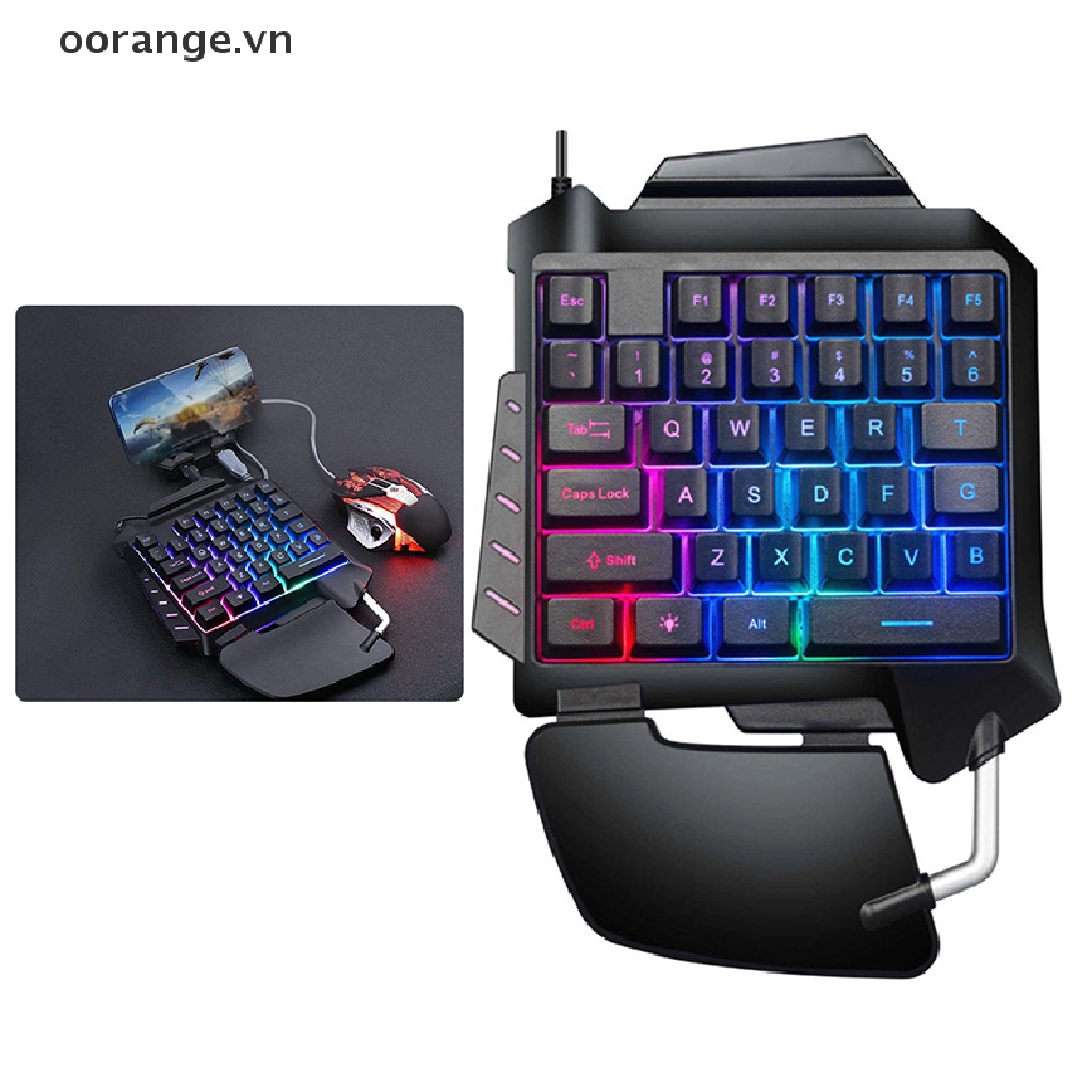 Bàn phím cơ một tay mini RGB có đèn nền dùng chơi game tiện lợi