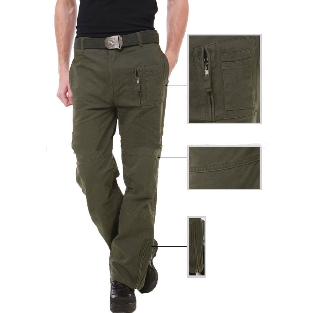 [Tiết kiệm 50k/mua lẻ] Combo 2 quần kaki túi hộp nam lính Mỹ cực ngầu  + Tặng thắt lưng vải