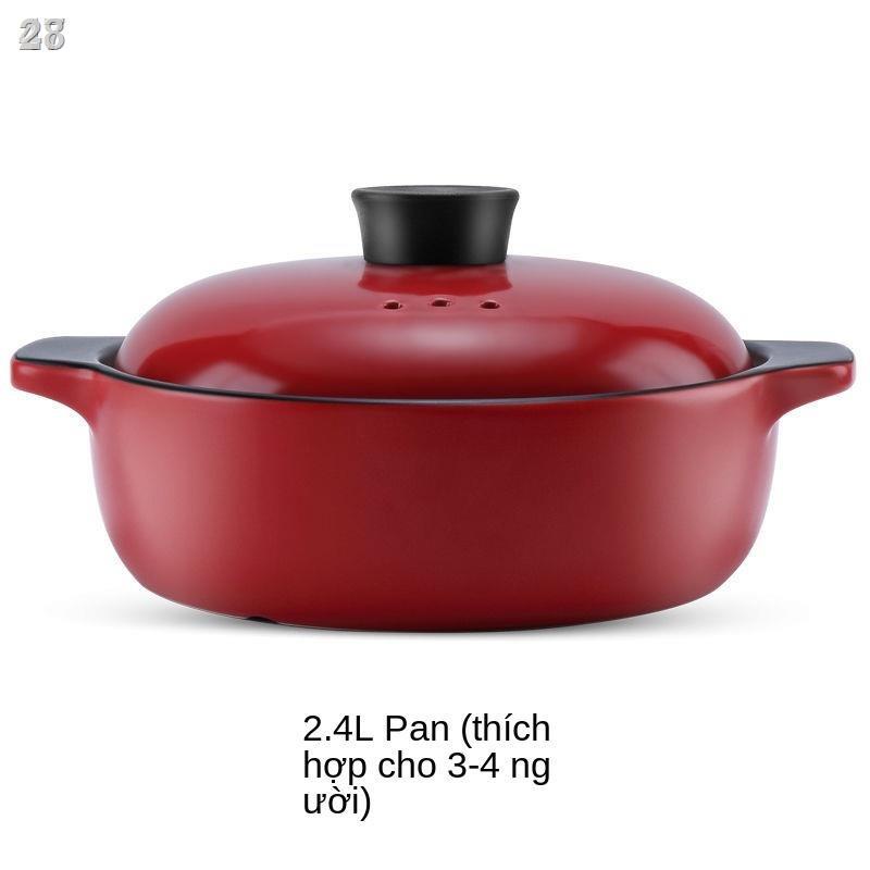 ❃❃✼28Hầm Nồi gia đình Súp Gốm Cháo Đất Sét Bếp Ga Đặc Biệt Khí Lớn Mở ngọn lửa và khả năng chịu nhiệt độ cao
